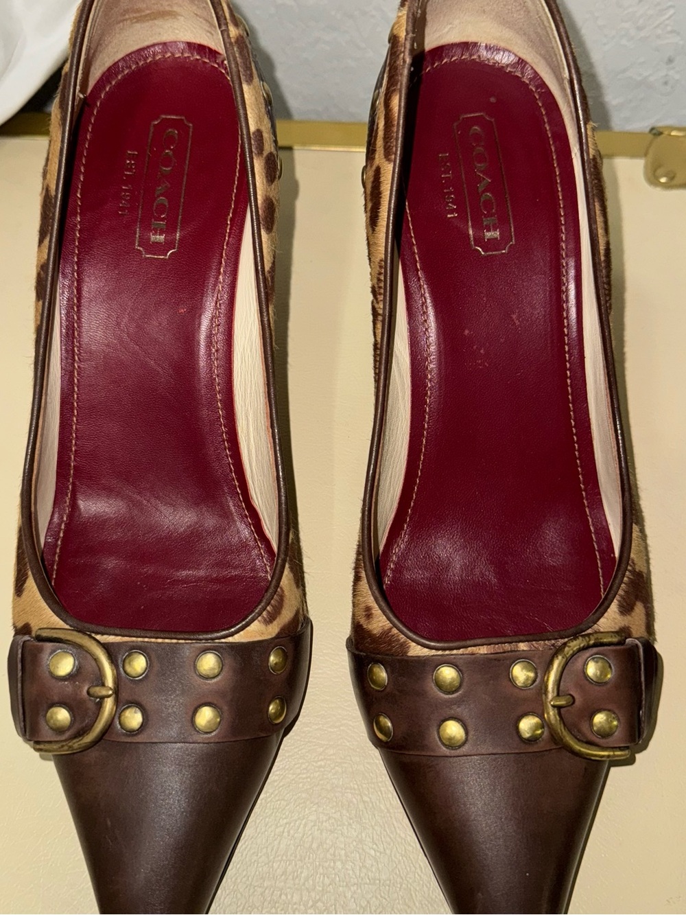 Vintage Coach Tierney Kitten Heels - Picture 3 of 12
